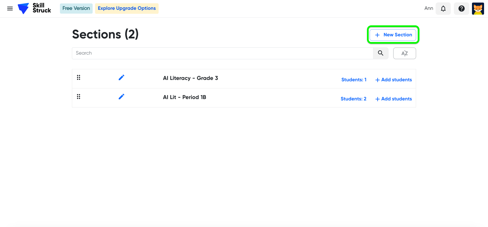 Free AI Literacy - How to Create a New Section