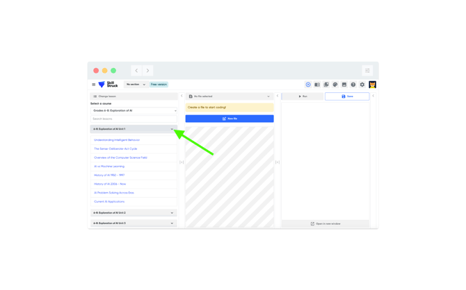 FFC - lesson menu Voyage