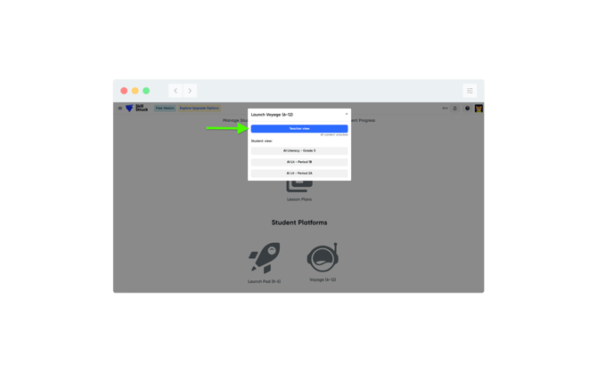 FFC teacher view Voyage