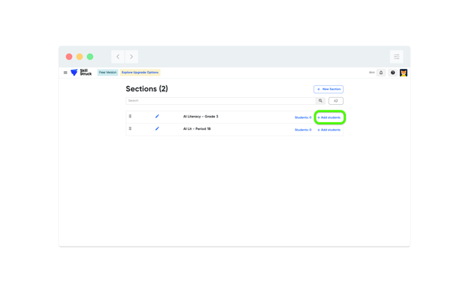 Free AI add students