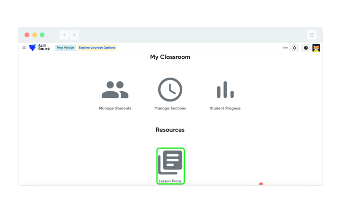 Free AI lesson plan icon