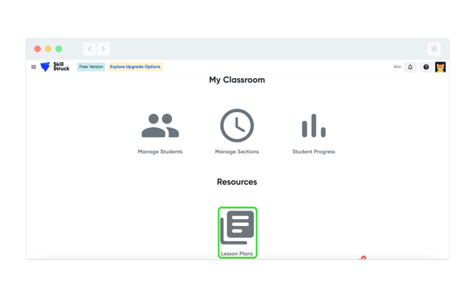 Free AI lesson plan icon