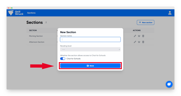 cfs save section settings 1