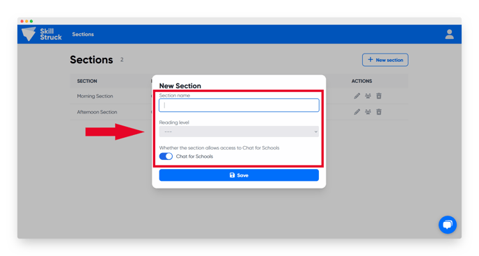 cfs section settings 2