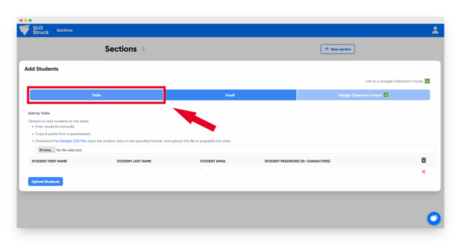 chat portal table II