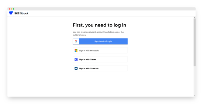 login options II