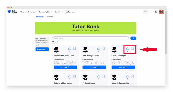 save and bookmark tutor 1