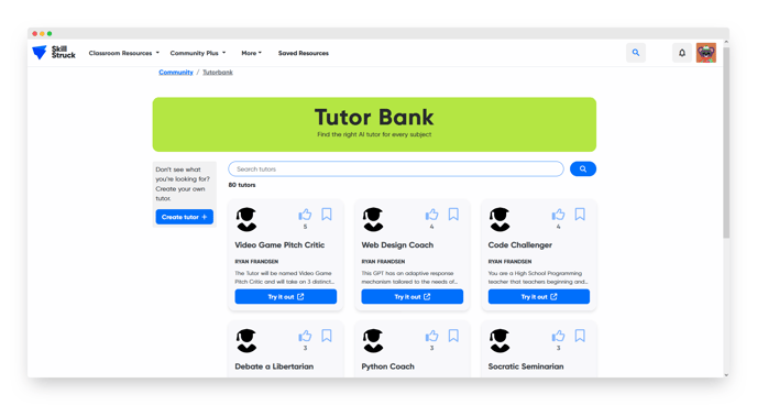 tutor bank 1