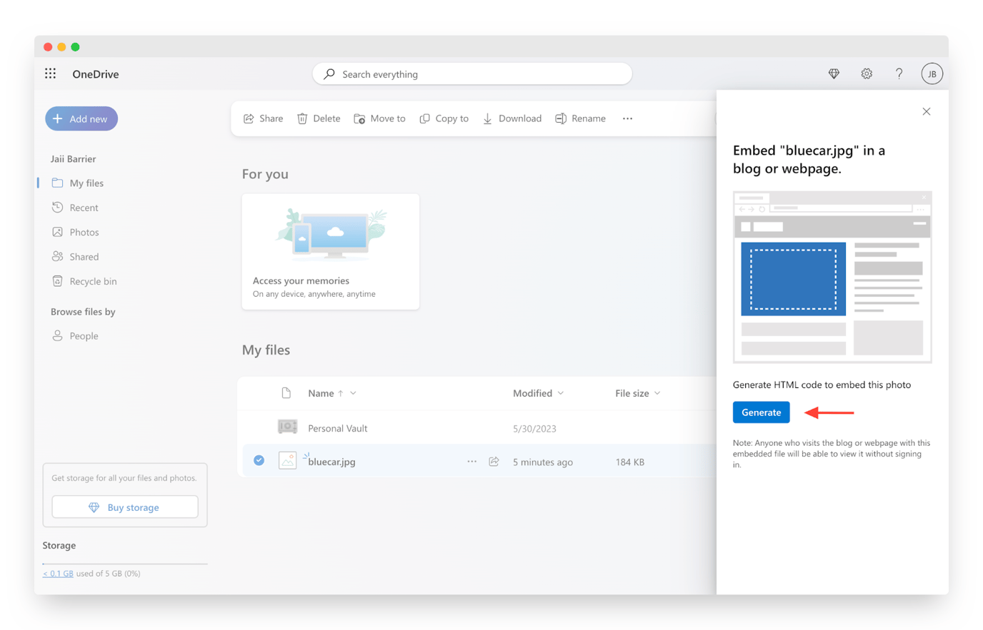 How to Use a Microsoft OneDrive Image in Skill Struck