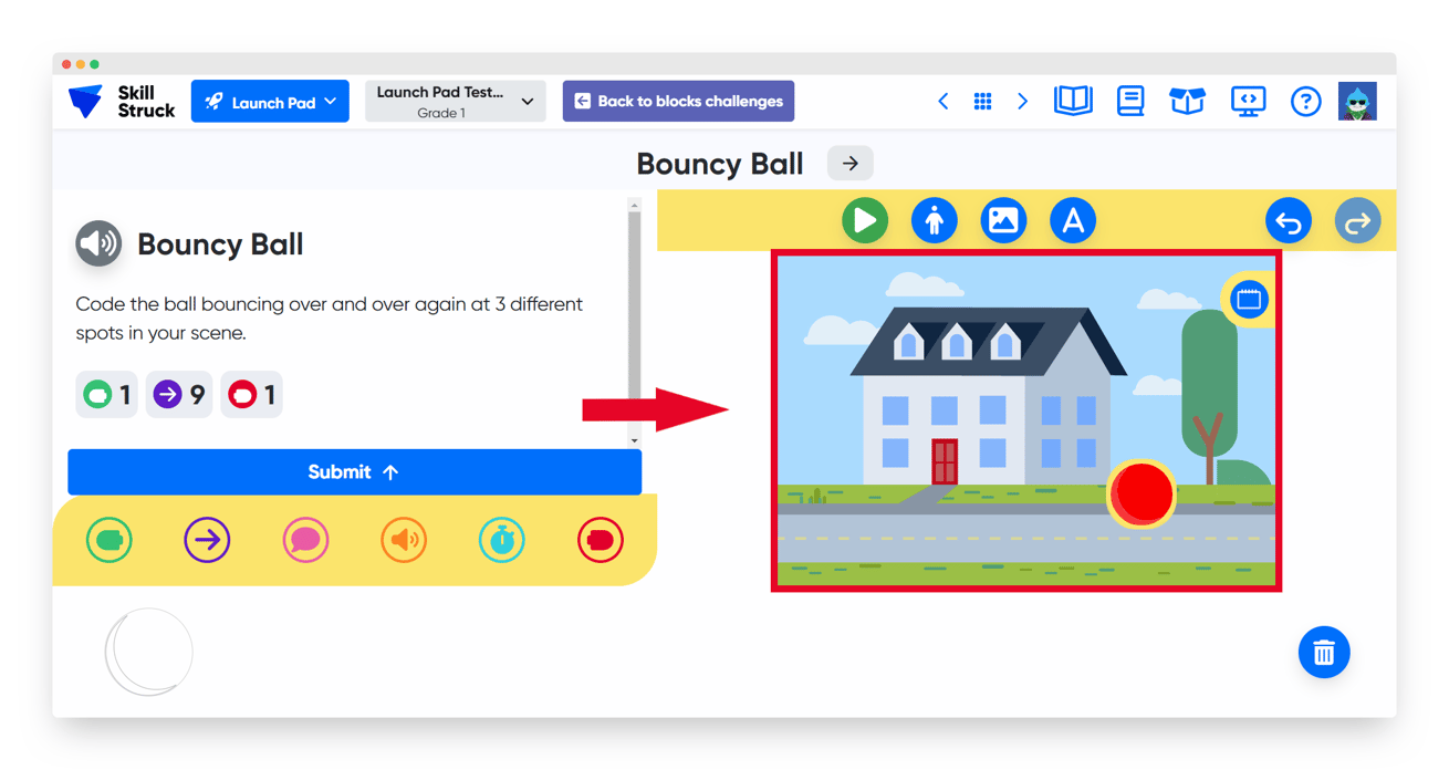 Blocks Activities in Launch Pad