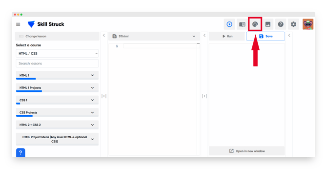 color pallete button 1