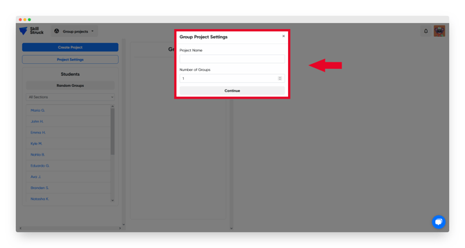 Group Project Settings II