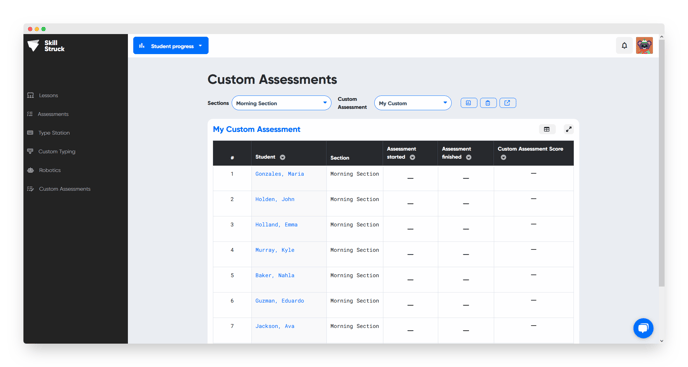 custom assessments II