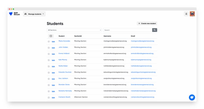 manage students updated II