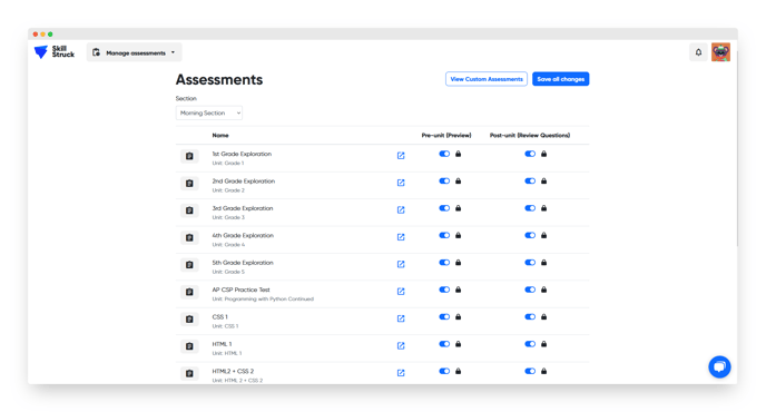 updated manage assessments II