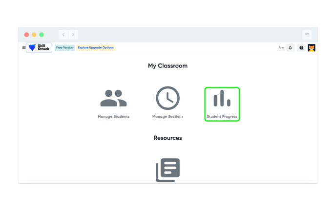 Student progress icon