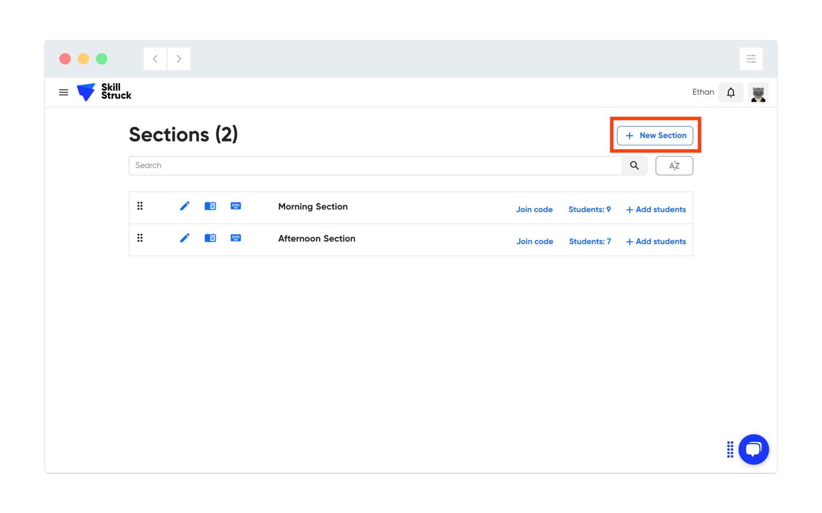 How to Create a Section