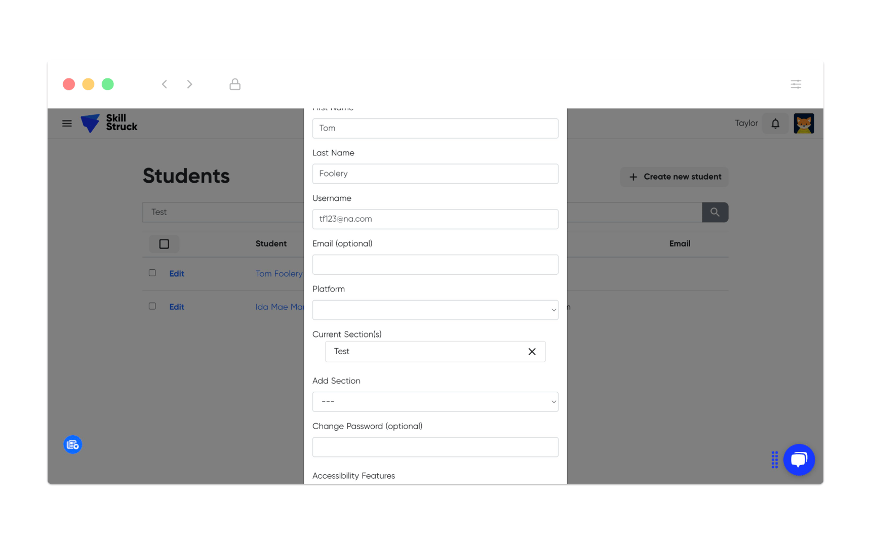 How to Edit Student Information